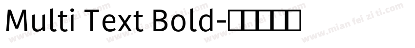 Multi Text Bold字体转换